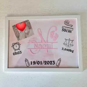 ISAFEE créations personnalisées cadre naissance (2)