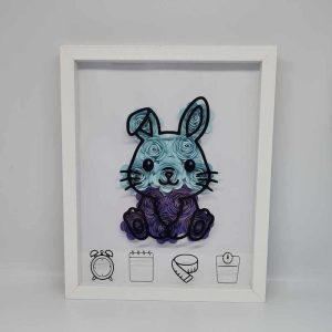 ISAFEE créations personnalisées cadre naissance lapin