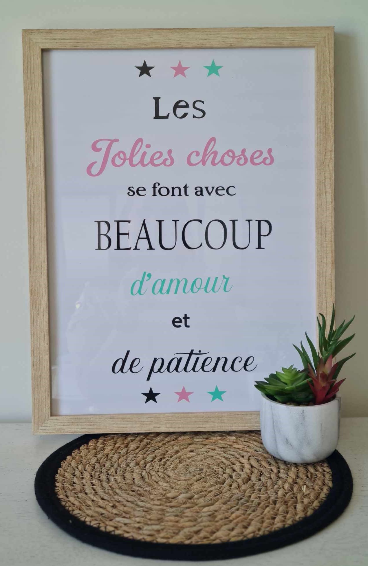 ISAFEE créations personnalisées Cadre les jolies choses 2