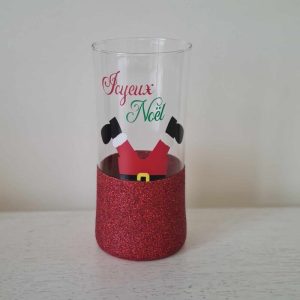 ISAFEE créations personnalisées Vase rouge père noël